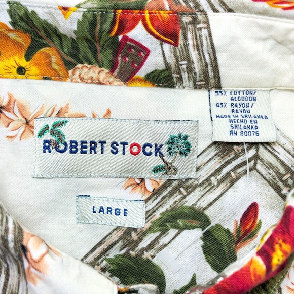 Robert Stock | Shirts | Vintage Robert Stock Button Hawaiian Shirt Hula